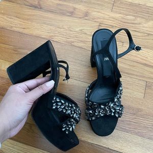Zara Platform heels. Used 2